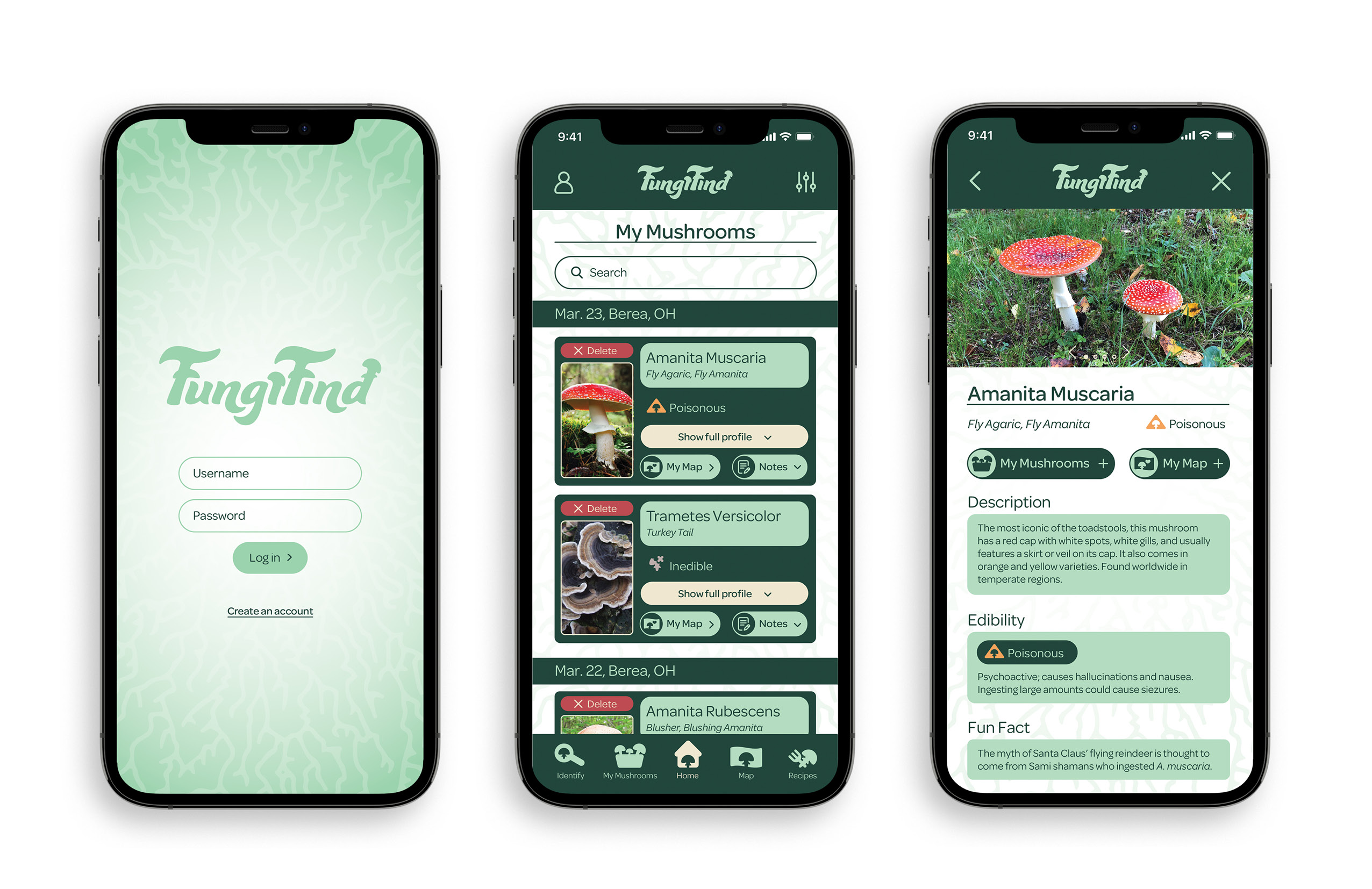 Image of Charlize Bernhardt's FungiFind App